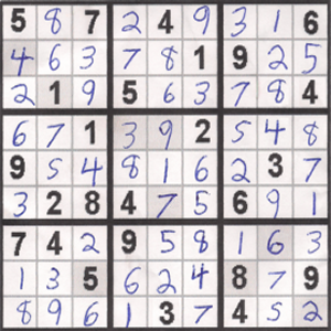 Solution to Sudoku+9 Sample #3