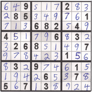Solution to Sudoku+9 Sample #5