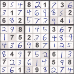 Solution to Sudoku+9 Sample #9