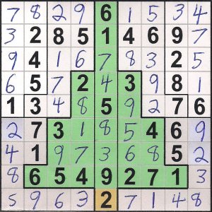 Special Christmas Tree Sudoku Solution - Numbers